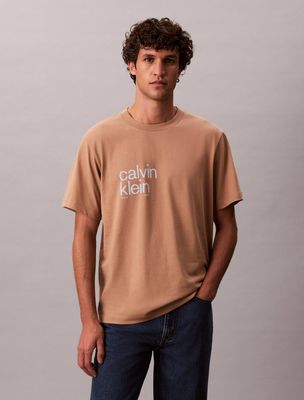 T-shirt męski w stylu młodzieżowym na wiosnę Calvin Klein Jeans ze sklepu: Gomez Fashion Store w kategorii: T-shirty męskie - zdjęcie 874714-BD9-10338_CJ255M000072Y87