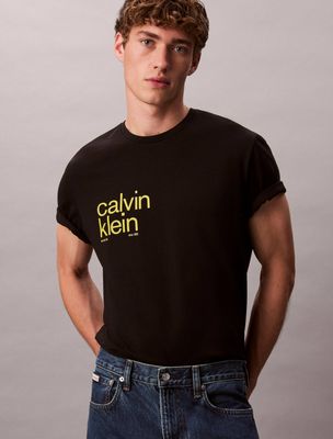 T-shirt męski w stylu młodzieżowym Calvin Klein Jeans ze sklepu: Gomez Fashion Store w kategorii: T-shirty męskie - zdjęcie 874714-BD9-10338_CJ255M000072C64