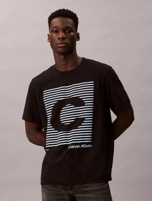 T-shirt męski na wiosnę Calvin Klein Jeans ze sklepu: Gomez Fashion Store w kategorii: T-shirty męskie - zdjęcie 874714-BD9-10338_CJ255M000073C64