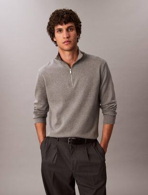 Sweter męski casual Calvin Klein ze sklepu: Gomez Fashion Store w kategorii: Swetry męskie - zdjęcie 874714-BD9-10338_CK255M000190D64