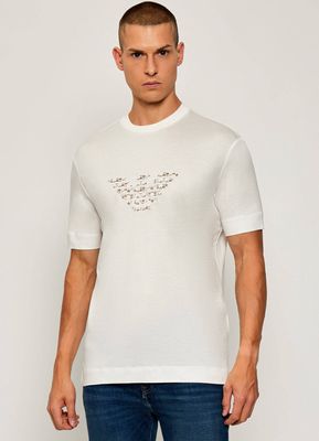 Emporio Armani - T-shirt męski w stylu młodzieżowym ze sklepu: Gomez Fashion Store w kategorii: T-shirty męskie - zdjęcie 874714-BD9-10338_EA255M000041M18