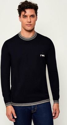 Emporio Armani - Sweter męski zimowy ze sklepu: Gomez Fashion Store w kategorii: Swetry męskie - zdjęcie 874714-BD9-10338_EA255M000046M14