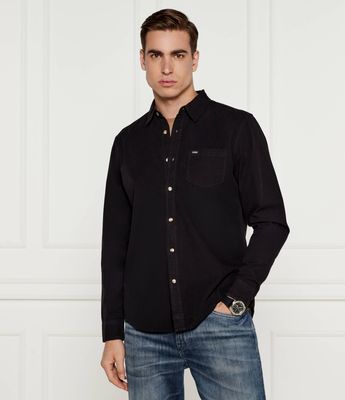 Koszula męska z klasycznym kołnierzykiem Guess Jeans ze sklepu: Gomez Fashion Store w kategorii: Koszule męskie - zdjęcie 874714-BD9-10338_GE245M000042058
