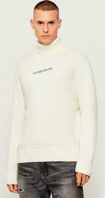 Sweter męski na zimę casualowy Guess Jeans ze sklepu: Gomez Fashion Store w kategorii: Swetry męskie - zdjęcie 874714-BD9-10338_GE255M000011L60