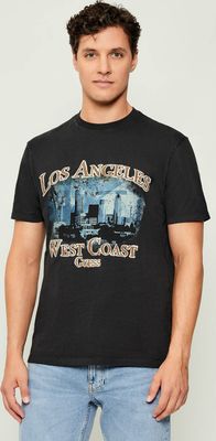 Guess - T-shirt męski na wiosnę ze sklepu: Gomez Fashion Store w kategorii: T-shirty męskie - zdjęcie 874714-BD9-10338_GJ255M000008058
