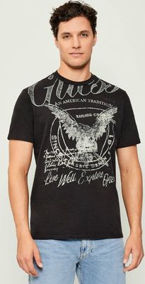 T-shirt męski wiosenny Guess ze sklepu: Gomez Fashion Store w kategorii: T-shirty męskie - zdjęcie 874714-BD9-10338_GJ255M000018487