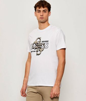T-shirt męski na wiosnę w stylu młodzieżowym Guess ze sklepu: Gomez Fashion Store w kategorii: T-shirty męskie - zdjęcie 874714-BD9-10338_GJ255M000020F11