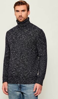 Sweter męski casualowy Guess ze sklepu: Gomez Fashion Store w kategorii: Swetry męskie - zdjęcie 874714-BD9-10338_GJ255M000038U03