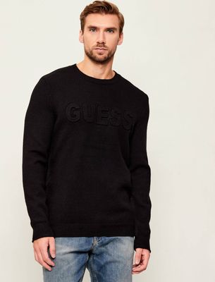 Sweter męski na zimę w stylu młodzieżowym Guess ze sklepu: Gomez Fashion Store w kategorii: Swetry męskie - zdjęcie 874714-BD9-10338_GJ255M000039058