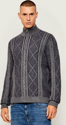 Sweter męski casual zimowy Guess ze sklepu: Gomez Fashion Store w kategorii: Swetry męskie - zdjęcie 874714-BD9-10338_GJ255M000040U04
