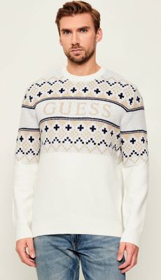 Sweter męski na zimę Guess ze sklepu: Gomez Fashion Store w kategorii: Swetry męskie - zdjęcie 874714-BD9-10338_GJ255M000041H47