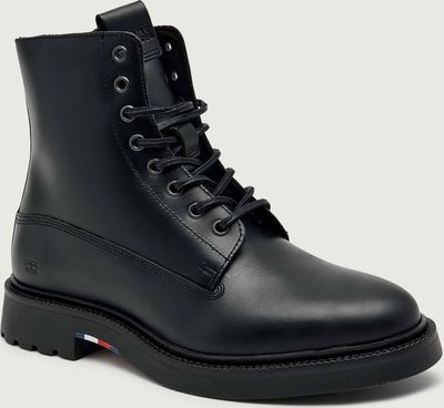 Buty zimowe męskie na zimę Tommy Hilfiger ze sklepu: Gomez Fashion Store w kategorii: Buty zimowe męskie - zdjęcie 874714-BD9-10338_TH255M000162D12