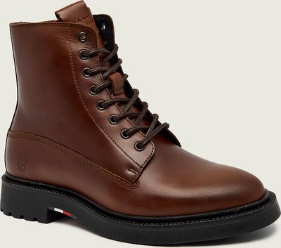 Buty zimowe męskie na zimę Tommy Hilfiger ze sklepu: Gomez Fashion Store w kategorii: Buty zimowe męskie - zdjęcie 874714-BD9-10338_TH255M000162J48