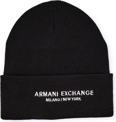 Czapka zimowa męska Armani Exchange ze sklepu: Gomez Fashion Store w kategorii: Czapki zimowe męskie - zdjęcie 874714-BD9-10338_AX255M000014H50
