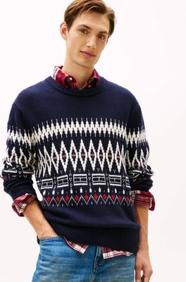 Sweter męski na zimę Tommy Hilfiger ze sklepu: Gomez Fashion Store w kategorii: Swetry męskie - zdjęcie 874714-BD9-10338_TH255M000191E25