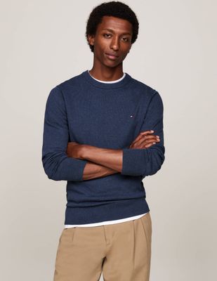 Sweter męski zimowy casual Tommy Hilfiger ze sklepu: Gomez Fashion Store w kategorii: Swetry męskie - zdjęcie 874714-BD9-10338_TH245M000010O26