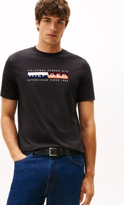 Tommy Hilfiger - T-shirt męski młodzieżowy ze sklepu: Gomez Fashion Store w kategorii: T-shirty męskie - zdjęcie 874714-BD9-10338_TH255M000215D12