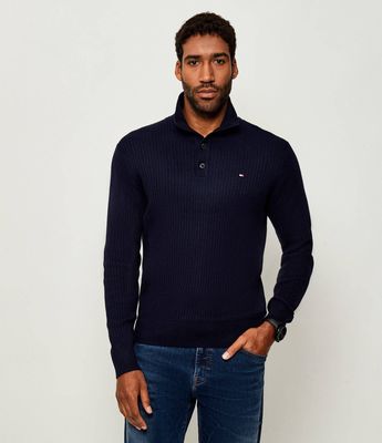 Sweter męski casual Tommy Hilfiger ze sklepu: Gomez Fashion Store w kategorii: Swetry męskie - zdjęcie 874714-BD9-10338_TH255M000254F23