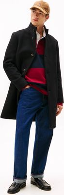 Płaszcz męski na jesień Tommy Hilfiger ze sklepu: Gomez Fashion Store w kategorii: Płaszcze męskie - zdjęcie 874714-BD9-10338_TH255M000260D12