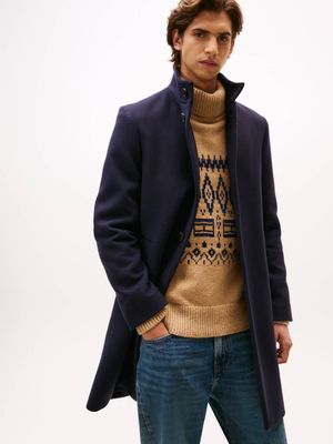 Płaszcz męski na jesień Tommy Hilfiger ze sklepu: Gomez Fashion Store w kategorii: Płaszcze męskie - zdjęcie 874714-BD9-10338_TH255M000260F23