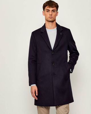 Płaszcz męski jesienny Tommy Hilfiger ze sklepu: Gomez Fashion Store w kategorii: Płaszcze męskie - zdjęcie 874714-BD9-10338_TH255M000261F23