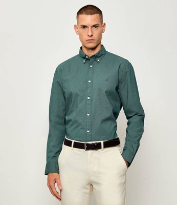 Koszula męska z kołnierzykiem button down Tommy Hilfiger ze sklepu: Gomez Fashion Store w kategorii: Koszule męskie - zdjęcie 874714-BD9-10338_TH255M000284K00