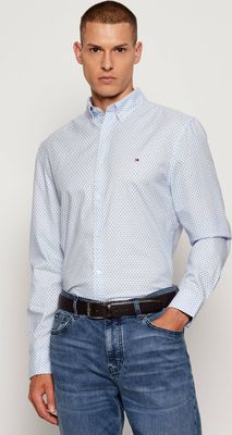 Koszula męska z klasycznym kołnierzykiem wiosenna Tommy Hilfiger ze sklepu: Gomez Fashion Store w kategorii: Koszule męskie - zdjęcie 874714-BD9-10338_TH255M000290D11