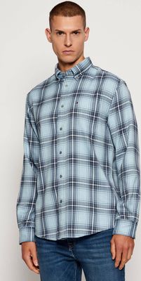 Koszula męska z klasycznym kołnierzykiem jesienna Tommy Hilfiger ze sklepu: Gomez Fashion Store w kategorii: Koszule męskie - zdjęcie 874714-BD9-10338_TH255M000292F37