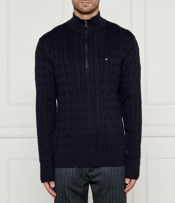 Sweter męski casualowy Tommy Hilfiger ze sklepu: Gomez Fashion Store w kategorii: Swetry męskie - zdjęcie 874714-BD9-10338_TH255M000179F23