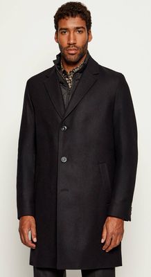 Płaszcz męski elegancki HUGO ze sklepu: Gomez Fashion Store w kategorii: Płaszcze męskie - zdjęcie 874714-BD9-10338_BU255M000016001
