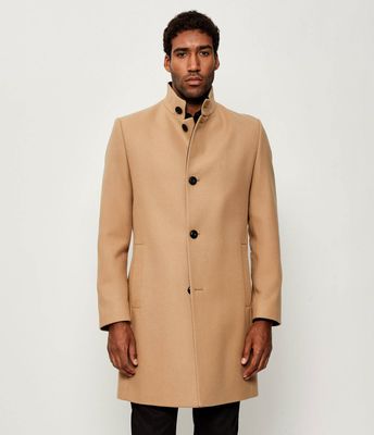 Płaszcz męski jesienny HUGO ze sklepu: Gomez Fashion Store w kategorii: Płaszcze męskie - zdjęcie 874714-BD9-10338_BU255M000017266