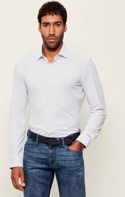 Koszula męska na wiosnę HUGO ze sklepu: Gomez Fashion Store w kategorii: Koszule męskie - zdjęcie 874714-BD9-10338_BU255M000024385