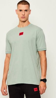 T-shirt męski wiosenny HUGO ze sklepu: Gomez Fashion Store w kategorii: T-shirty męskie - zdjęcie 874714-BD9-10338_BU255M000079338