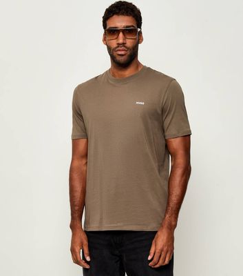 T-shirt męski casual HUGO ze sklepu: Gomez Fashion Store w kategorii: T-shirty męskie - zdjęcie 874714-BD9-10338_BU255M000081032