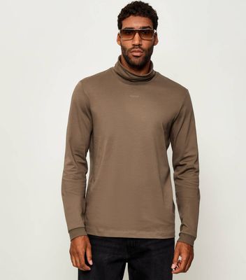 T-shirt męski na jesień casual HUGO ze sklepu: Gomez Fashion Store w kategorii: T-shirty męskie - zdjęcie 874714-BD9-10338_BU255M000112032