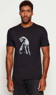 HUGO - T-shirt męski ze sklepu: Gomez Fashion Store w kategorii: T-shirty męskie - zdjęcie 874714-BD9-10338_BU255M000115002