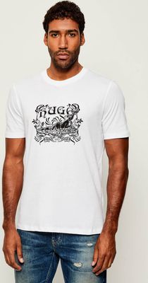 T-shirt męski HUGO ze sklepu: Gomez Fashion Store w kategorii: T-shirty męskie - zdjęcie 874714-BD9-10338_BU255M000116100