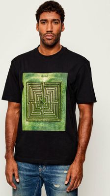 T-shirt męski na wiosnę HUGO ze sklepu: Gomez Fashion Store w kategorii: T-shirty męskie - zdjęcie 874714-BD9-10338_BU255M000119001