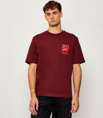 T-shirt męski wiosenny HUGO ze sklepu: Gomez Fashion Store w kategorii: T-shirty męskie - zdjęcie 874714-BD9-10338_BU255M000126603