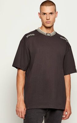 T-shirt męski casual na wiosnę HUGO ze sklepu: Gomez Fashion Store w kategorii: T-shirty męskie - zdjęcie 874714-BD9-10338_BU255M000130205