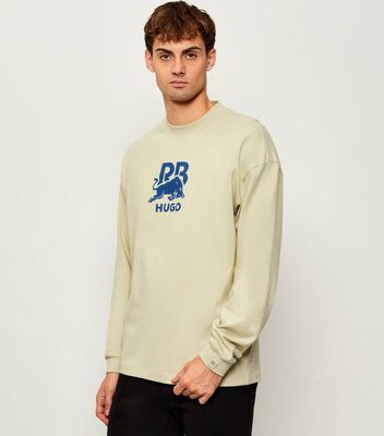 HUGO - T-shirt męski młodzieżowy ze sklepu: Gomez Fashion Store w kategorii: T-shirty męskie - zdjęcie 874714-BD9-10338_BU255M000133270