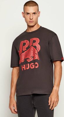T-shirt męski na wiosnę HUGO ze sklepu: Gomez Fashion Store w kategorii: T-shirty męskie - zdjęcie 874714-BD9-10338_BU255M000134205