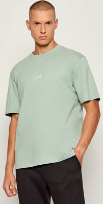 HUGO - T-shirt męski casual ze sklepu: Gomez Fashion Store w kategorii: T-shirty męskie - zdjęcie 874714-BD9-10338_BU255M000135338