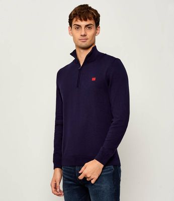 Sweter męski na zimę HUGO ze sklepu: Gomez Fashion Store w kategorii: Swetry męskie - zdjęcie 874714-BD9-10338_BU255M000137418
