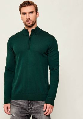 Sweter męski casualowy HUGO ze sklepu: Gomez Fashion Store w kategorii: Swetry męskie - zdjęcie 874714-BD9-10338_BU255M000139385