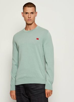 Sweter męski casual HUGO ze sklepu: Gomez Fashion Store w kategorii: Swetry męskie - zdjęcie 874714-BD9-10338_BU255M000141338
