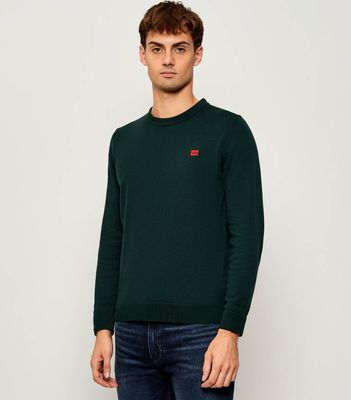 Sweter męski casualowy HUGO ze sklepu: Gomez Fashion Store w kategorii: Swetry męskie - zdjęcie 874714-BD9-10338_BU255M000141385