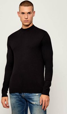 Sweter męski casual HUGO ze sklepu: Gomez Fashion Store w kategorii: Swetry męskie - zdjęcie 874714-BD9-10338_BU255M000144001