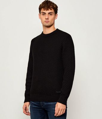 Sweter męski HUGO ze sklepu: Gomez Fashion Store w kategorii: Swetry męskie - zdjęcie 874714-BD9-10338_BU255M000151001
