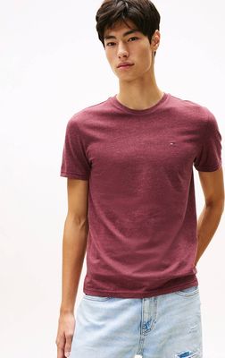 Tommy Jeans - T-shirt męski na wiosnę casual ze sklepu: Gomez Fashion Store w kategorii: T-shirty męskie - zdjęcie 874714-BD9-10338_TM255M000056Z89